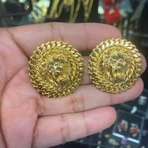 Lion Head Earrings